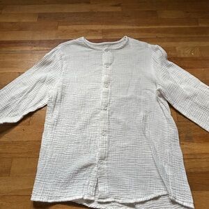 SHEIN White Lightweight Shirt Jacket